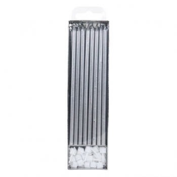 Extra Tall Candles - Silver